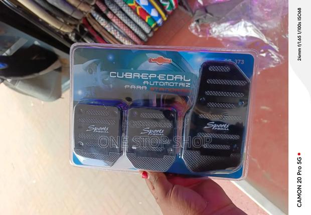 Black Universal Manual Racing Sports Nonslip Aluminum Alloy Pedal Pads