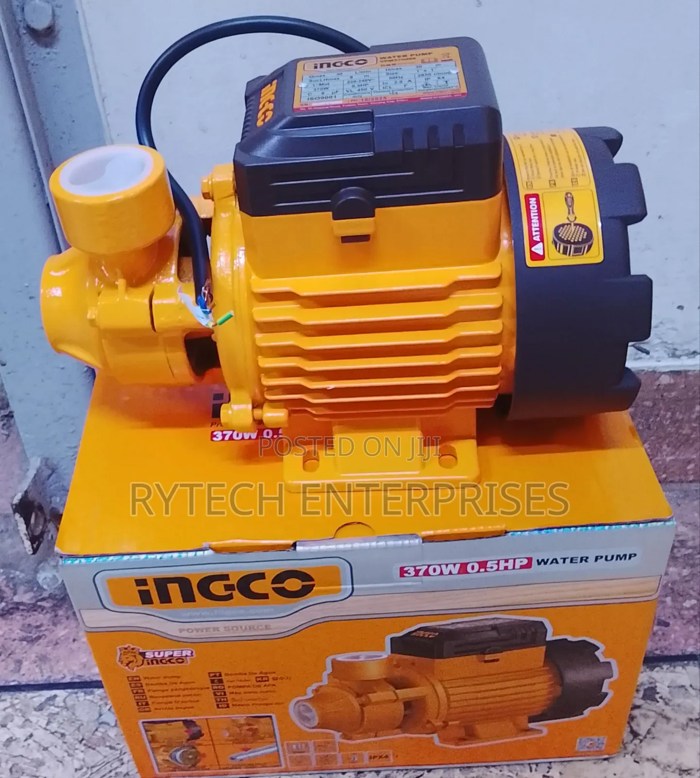 High Quality Ingco Booster Pump 0.5hp