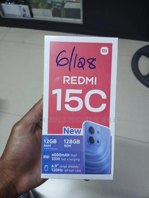 New Xiaomi Redmi 15C 4G 128 GB Black