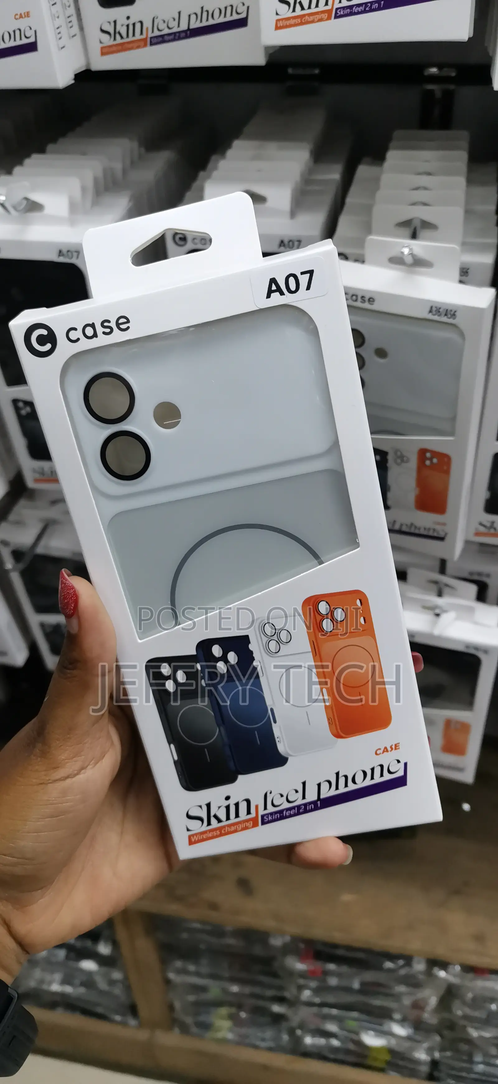 Mawer Magnetic Compatible Case for Samsung Galaxy A07 -White