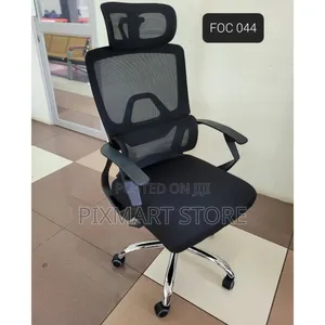 Ergonomic High-Back Mesh Office Chair With Headrest Lumbar Support