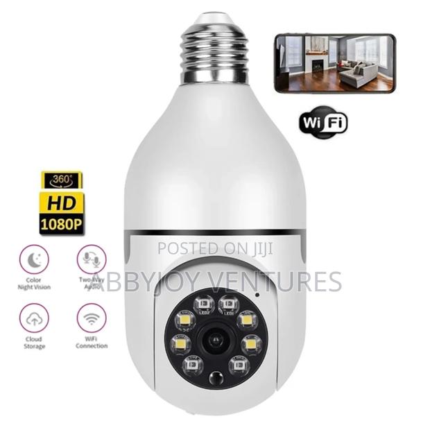 CCTV Bulb PTZ Camera Indoor Wifi With Two Way Talk Night Vision - thumbnail 2