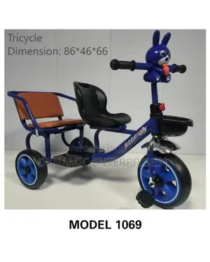 Kid's Double-Seat Tricycle