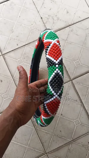 38cm Colorful Car Interior Decor Beaded Steering
