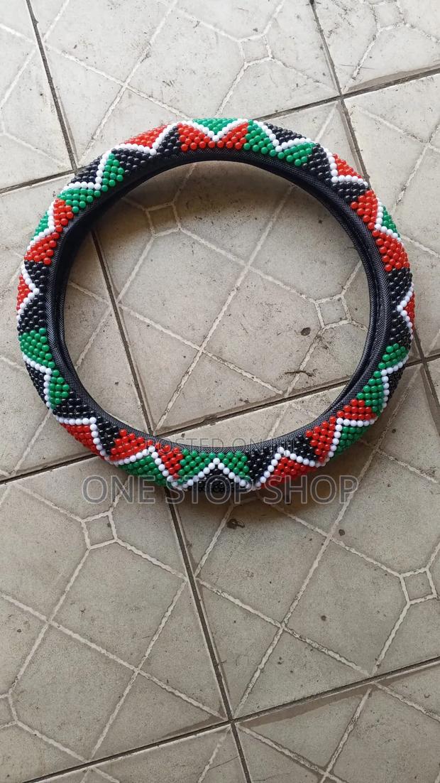 38cm Colorful Car Interior Decor Beaded Steering