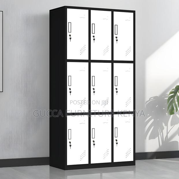 9-doors Metallic Office Locker Cabinet