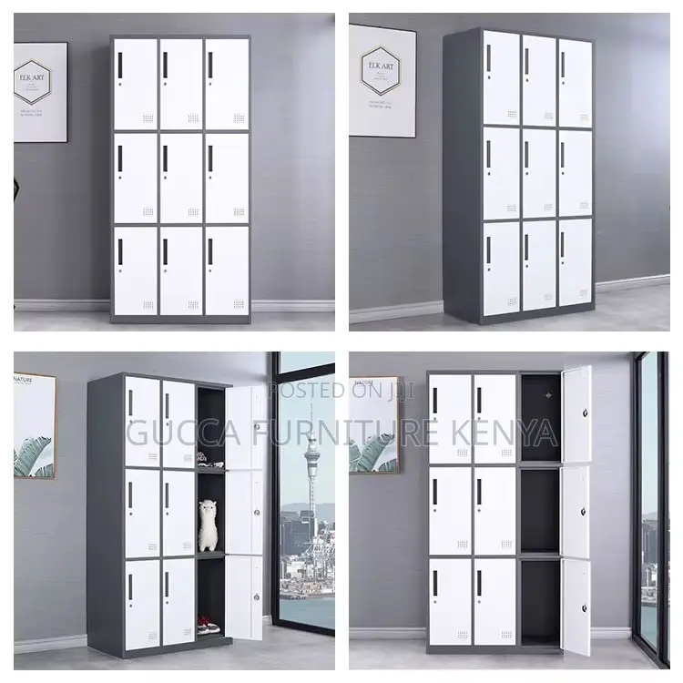 9-doors Metallic Office Locker Cabinet
