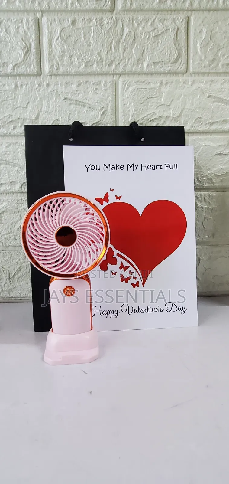 Care Comfort Valentines Package -Fan,Root Hair Oil Comb, Atomizer