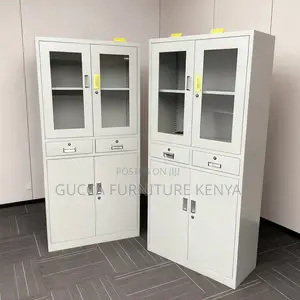 2-door Glass Front Office Filling Cabinet