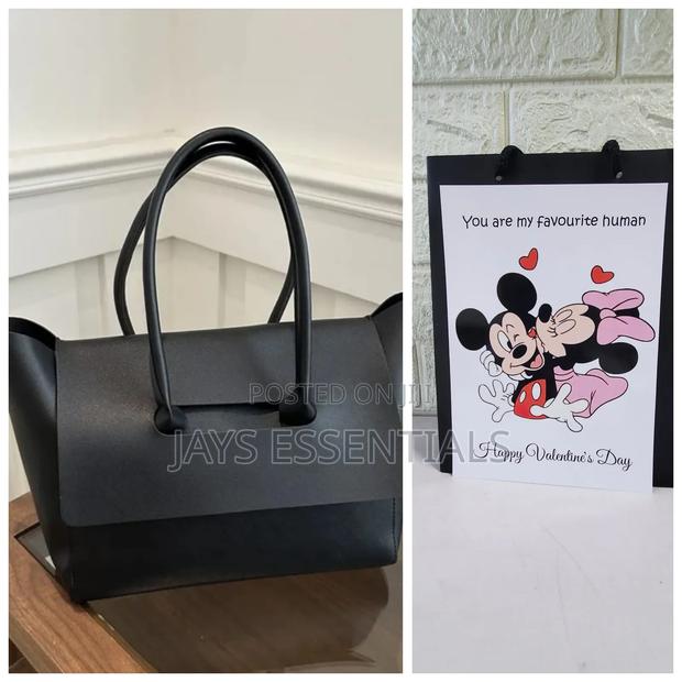 Elegant Valentines Gift Set- Tote Bag,Valentines Card and Gift Bag