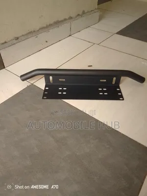 Front Bull Bar License Plate Bracket – Universal Fit
