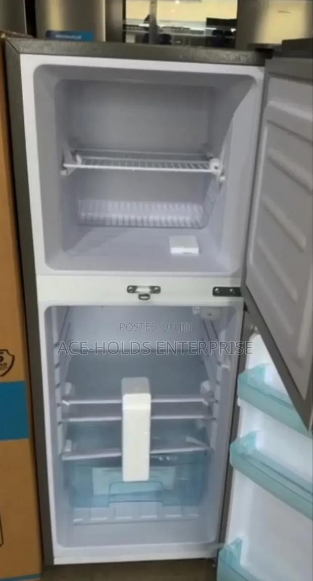 Vision Plus 138 Litres Double-Door Fridge – Grey (Lockable Door) - thumbnail 2