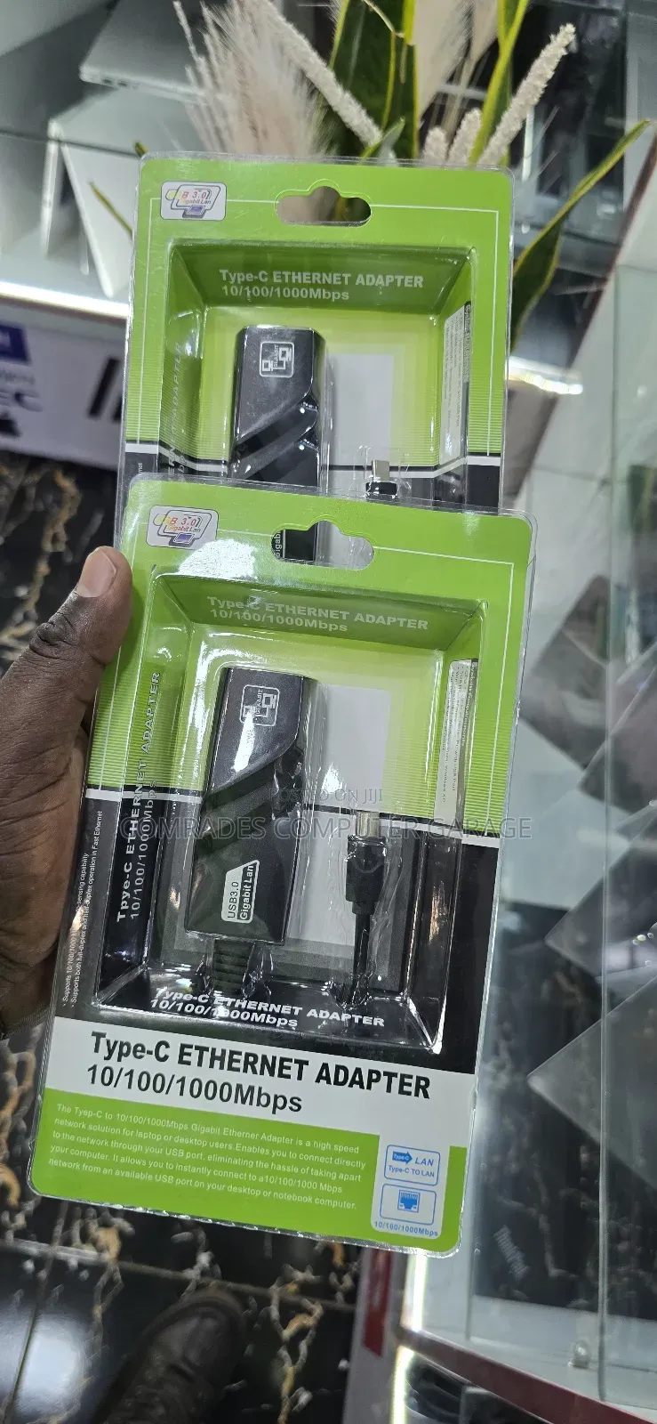 Type-C to Ethernet Adapter Connect Usb-C Devices to a Wired Network.