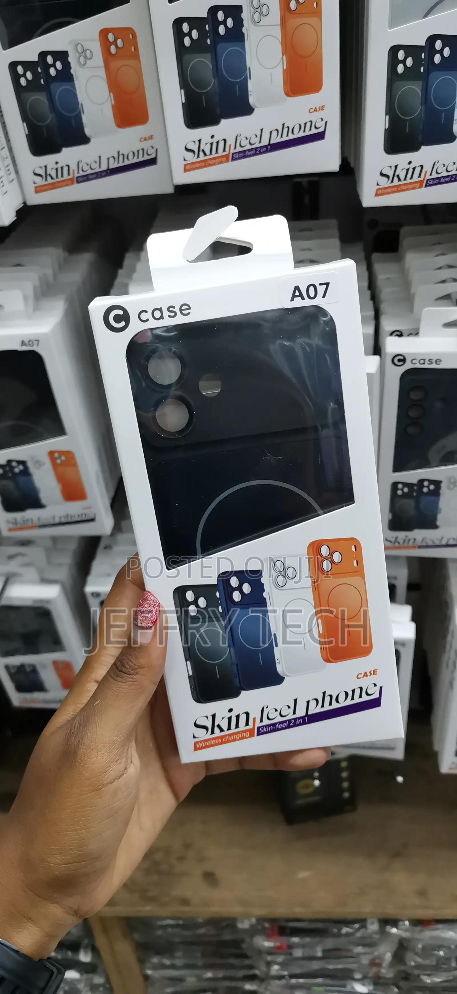 Husky Magsafe Tpu Hybrid Pc Phone Case for Samsung Galaxy A07 -Black