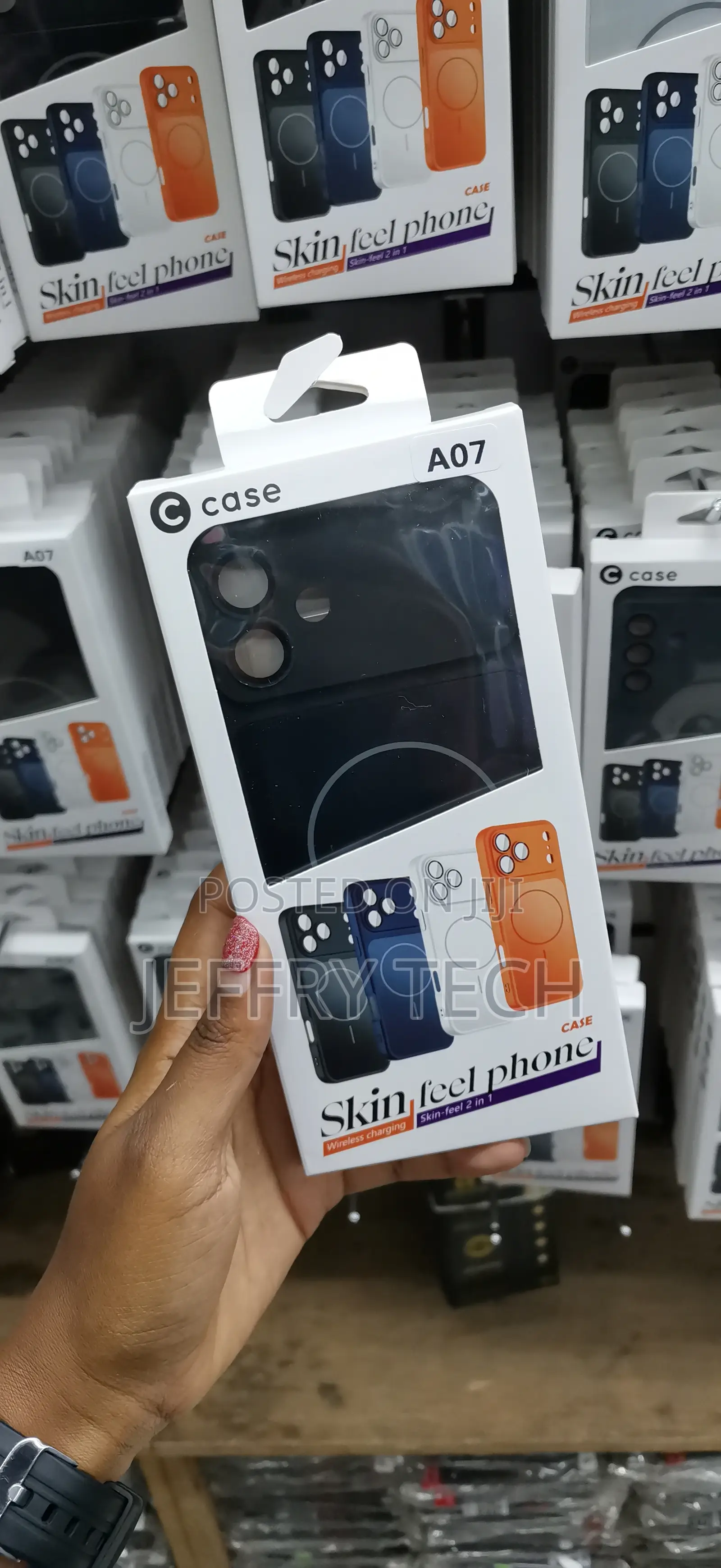 Husky Magsafe Tpu Hybrid Pc Phone Case for Samsung Galaxy A07 -Black