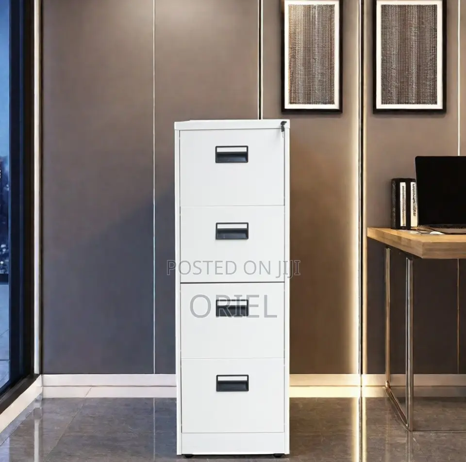 Office Cabinets; Lock Key 4-Drawer Office Filing Storage Unit