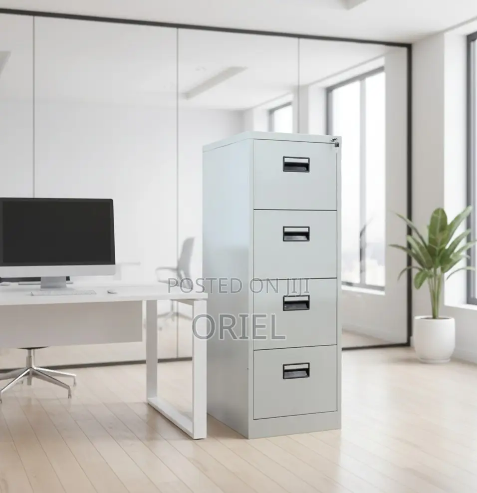 Office Cabinets; Lock Key 4-Drawer Office Filing Storage Unit