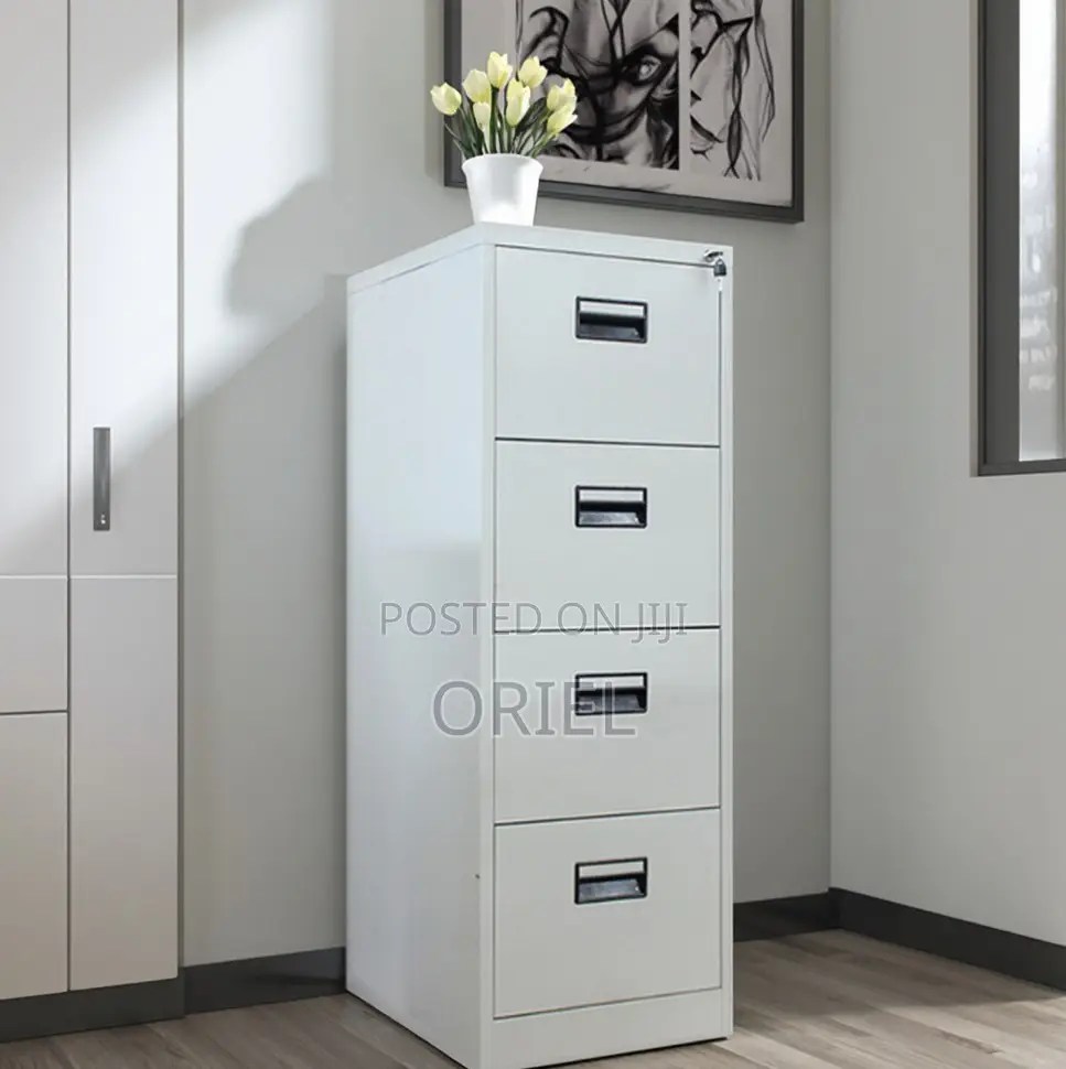 Office Cabinets; Lock Key 4-Drawer Office Filing Storage Unit