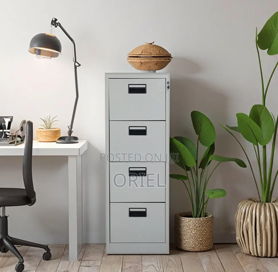Office Cabinets; Lock Key 4-Drawer Office Filing Storage Unit