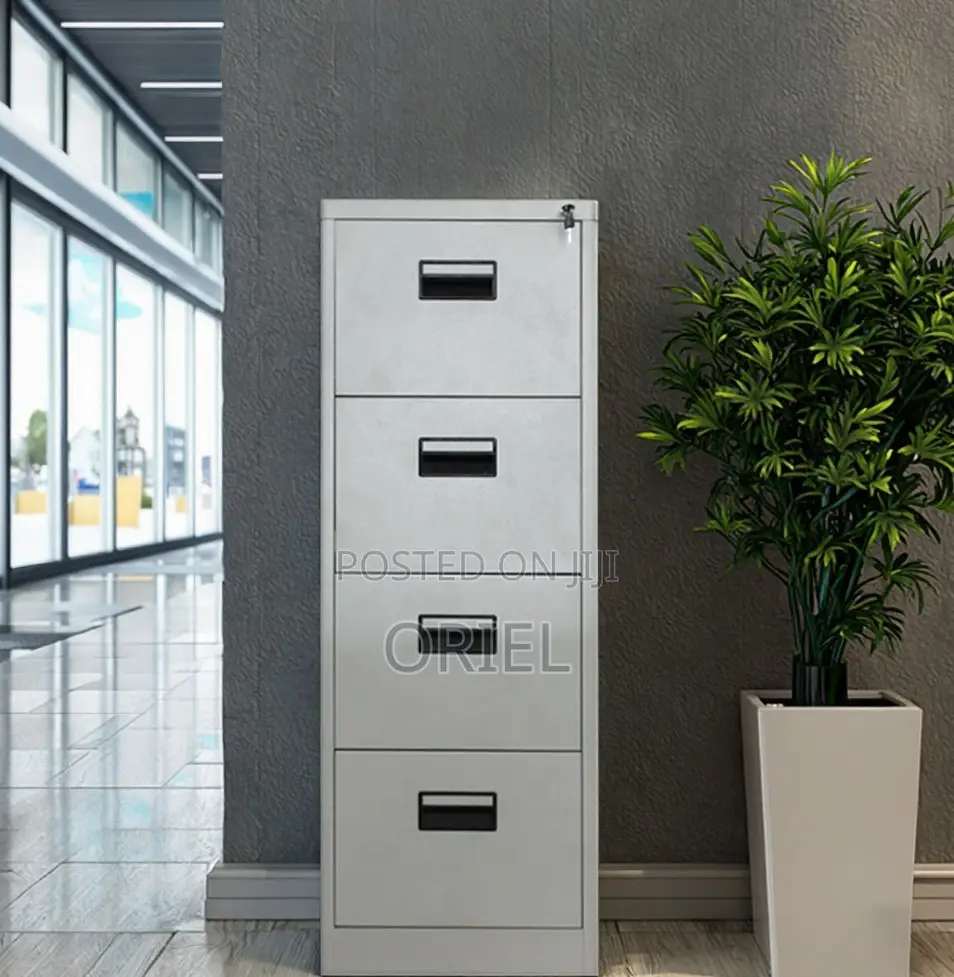 Office Cabinets; Lock Key 4-Drawer Office Filing Storage Unit