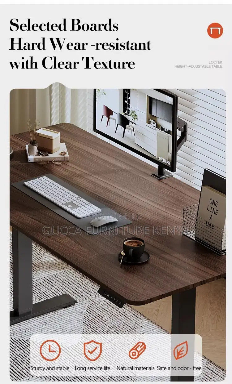 Modern Height Adjustable Electric Study Desk