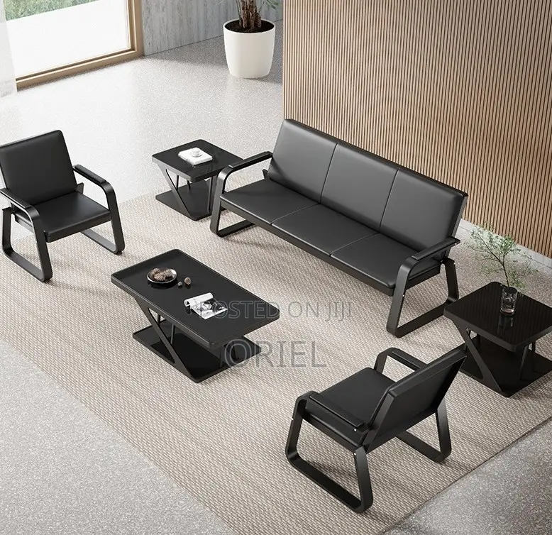 Office Sofas; Kinbor Premium Executive 5-Seater Leather Office Sofa