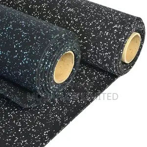 Heavy-Duty Gym Rubber Flooring – 5mm Blue Spot Mat
