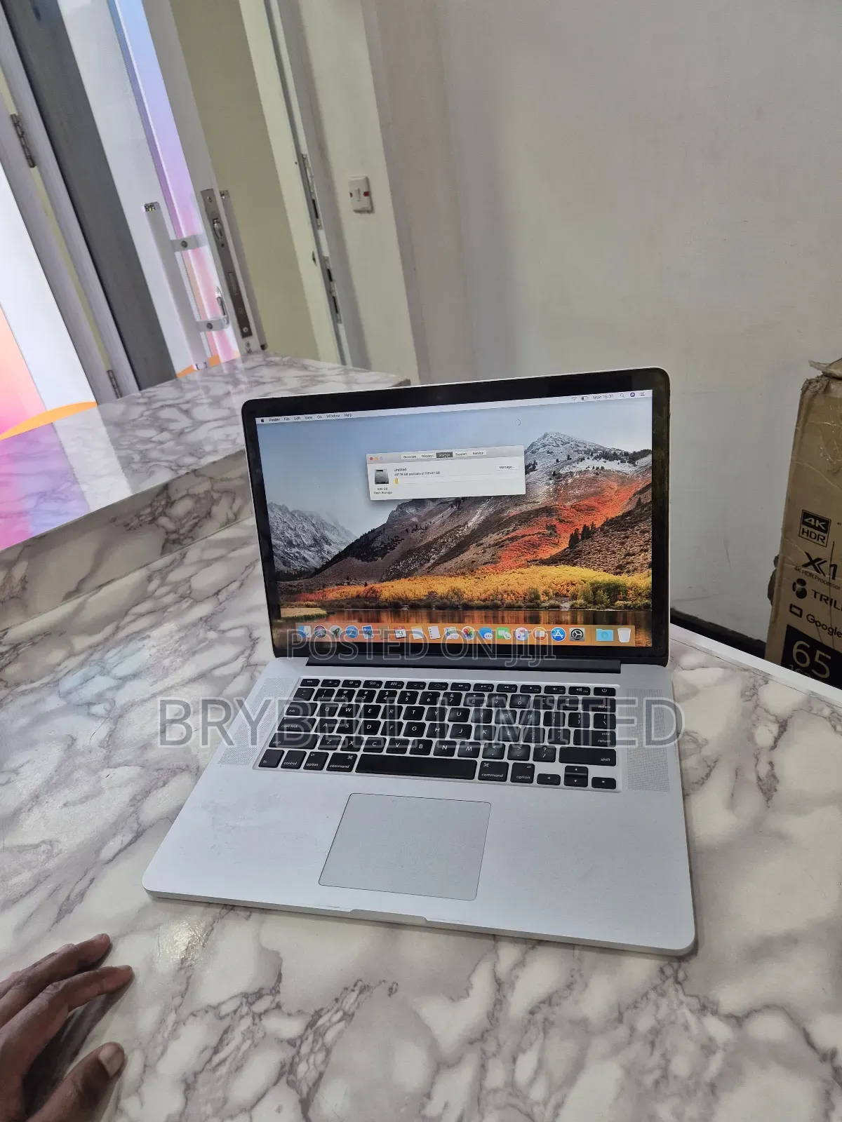 Laptop Apple MacBook Pro 2015 16GB Intel Core I7 SSD 512GB
