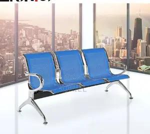 Office Benches; Industrial-Grade 3-Seater Office Metal Bench