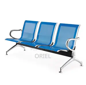 Office Benches; Industrial-Grade 3-Seater Office Metal Bench