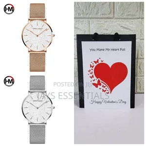 Classic and Chic Valentines Set- Watch,Gift Bags and a Valentines Card