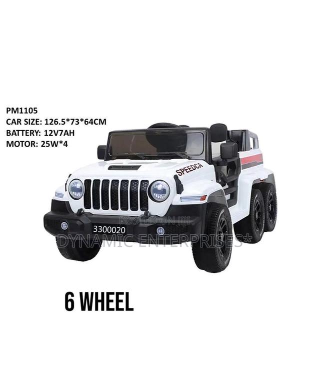 6-Wheel Electric Ride-on Toy Car