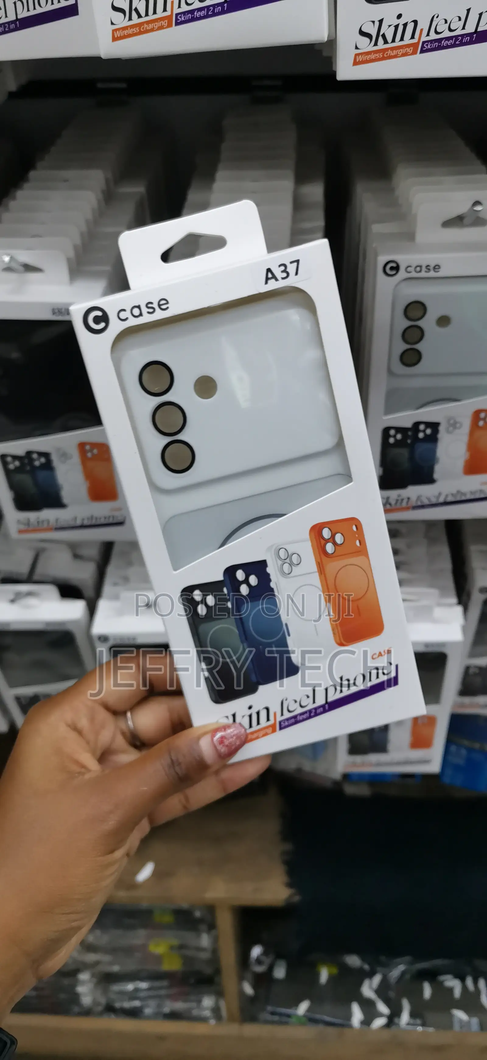 Ogech Samsung Galaxy A37 Compatible With Magsafe Tpu Case -White