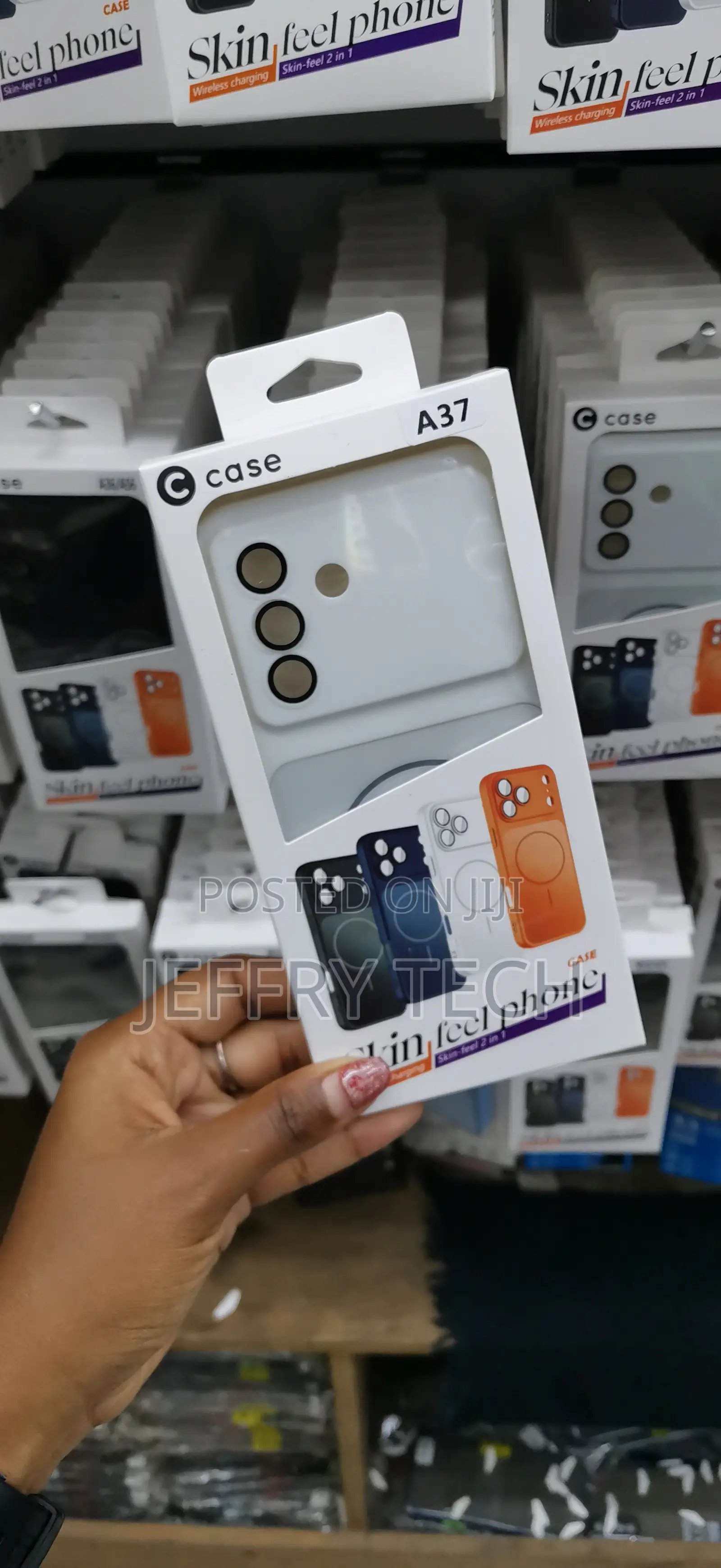 Ogech Samsung Galaxy A37 Compatible With Magsafe Tpu Case -White