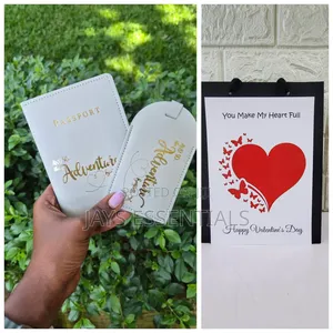 Travel Essentials Valentines Set-passport Cover,Tag,Card And Gift Bag