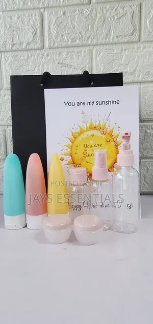 Travel/Adventure Essentials- 11 Piece Cosmetic Bottles, Gift Bag,Card