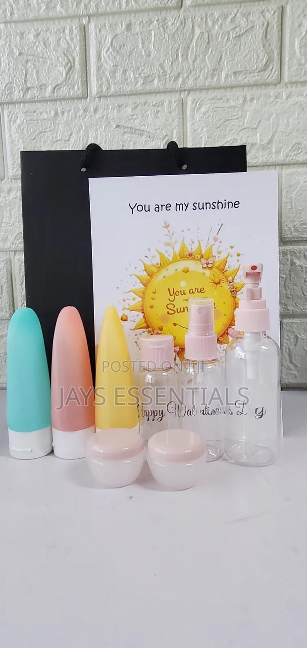 Travel/Adventure Essentials- 11 Piece Cosmetic Bottles, Gift Bag,Card