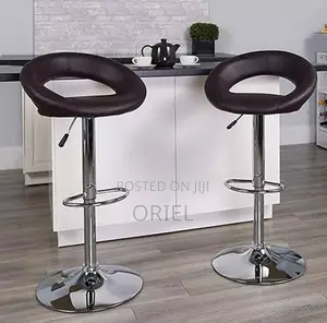 Home Chair; Ergonomic Swivel Leather Home Bar Stool