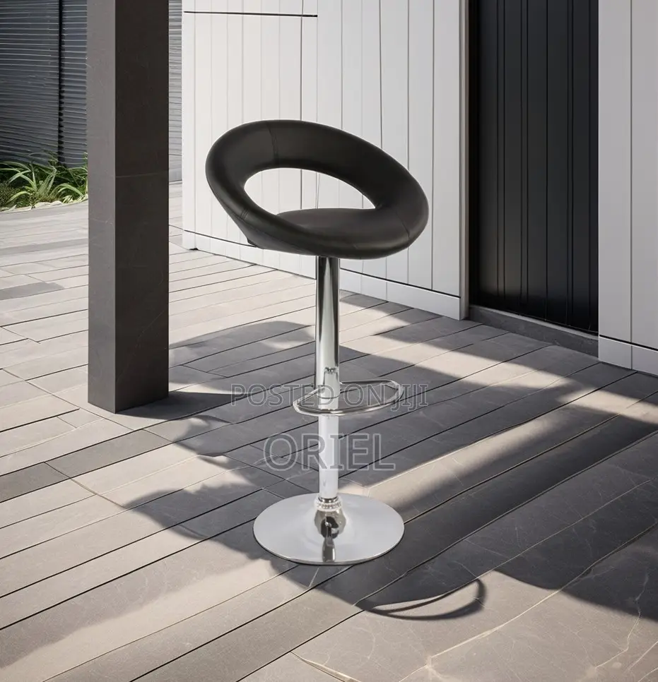 Home Chair; Ergonomic Swivel Leather Home Bar Stool