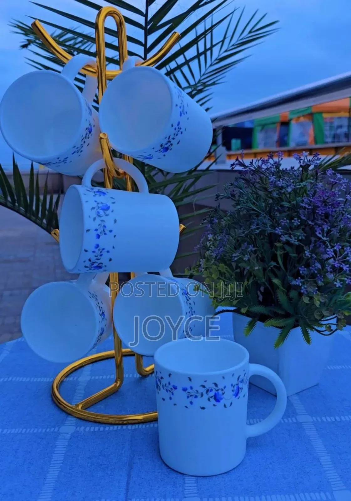 Flowered Luminarc Mugs