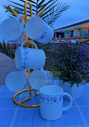 Flowered Luminarc Mugs