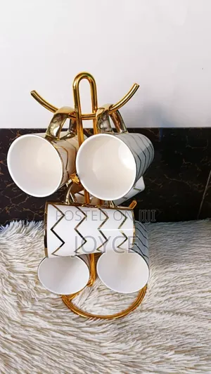 Gold Zigzag Tree Cups/Mugs