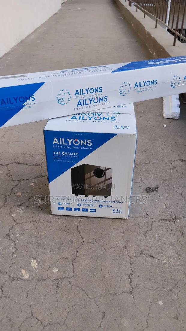 Ailyons Sb401k Bluetooth Soundbar With Subwoofer Deep Bass