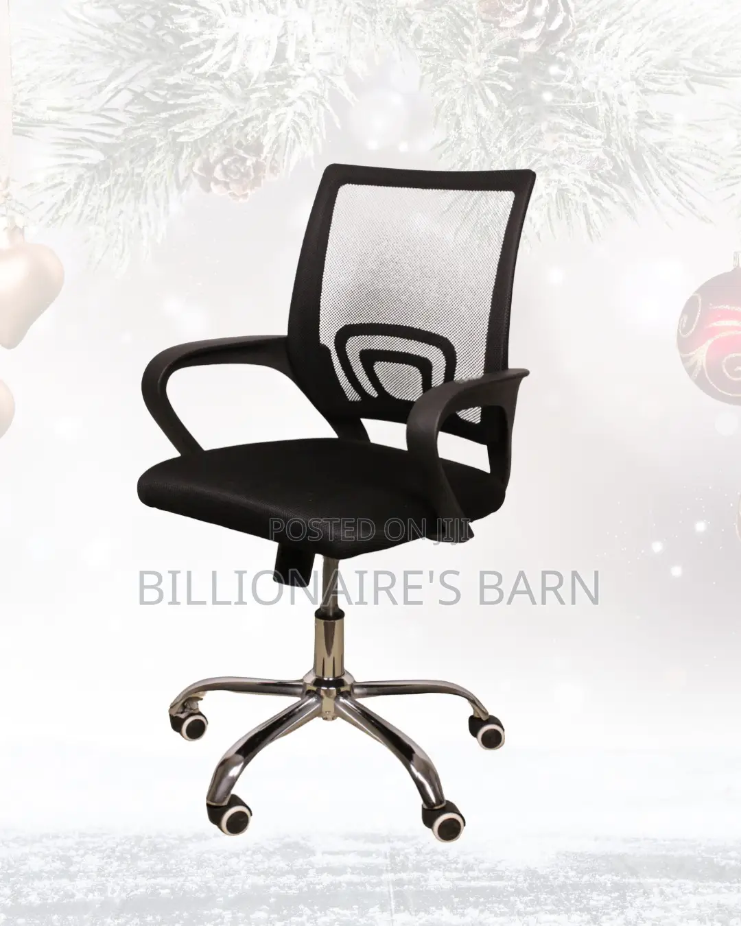 Ergonomic Work Chair | Space-Saving Fit, Lumbar Support Built-In