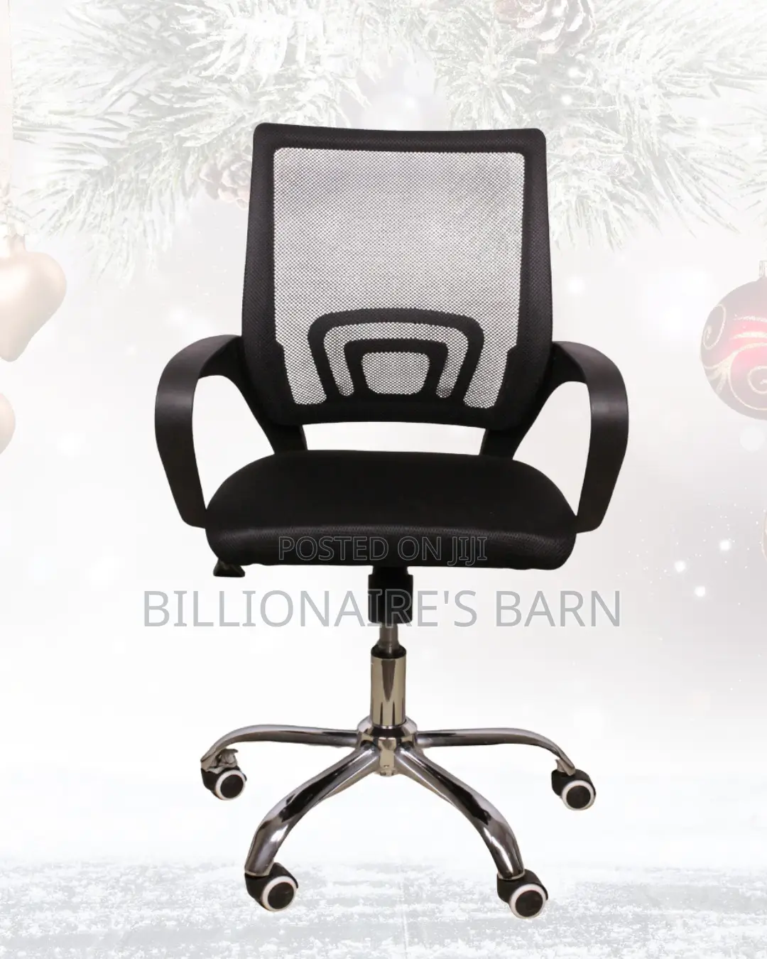 Ergonomic Work Chair | Space-Saving Fit, Lumbar Support Built-In