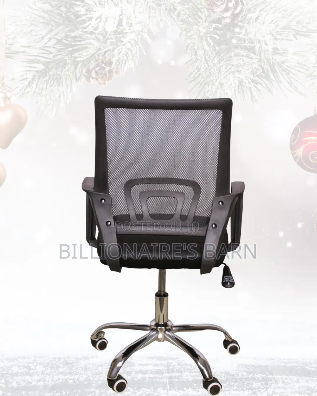 Ergonomic Work Chair | Space-Saving Fit, Lumbar Support Built-In