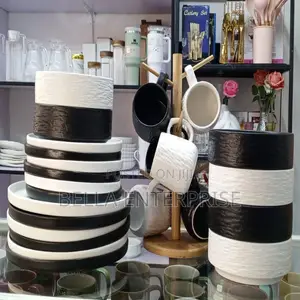Available 24pcs Rock Glazed Ceramic Dinneer Setelegant Porcelain