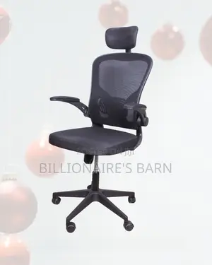 Grey Ergonomic Work Chair • Stable Base, Space-Saving Arms