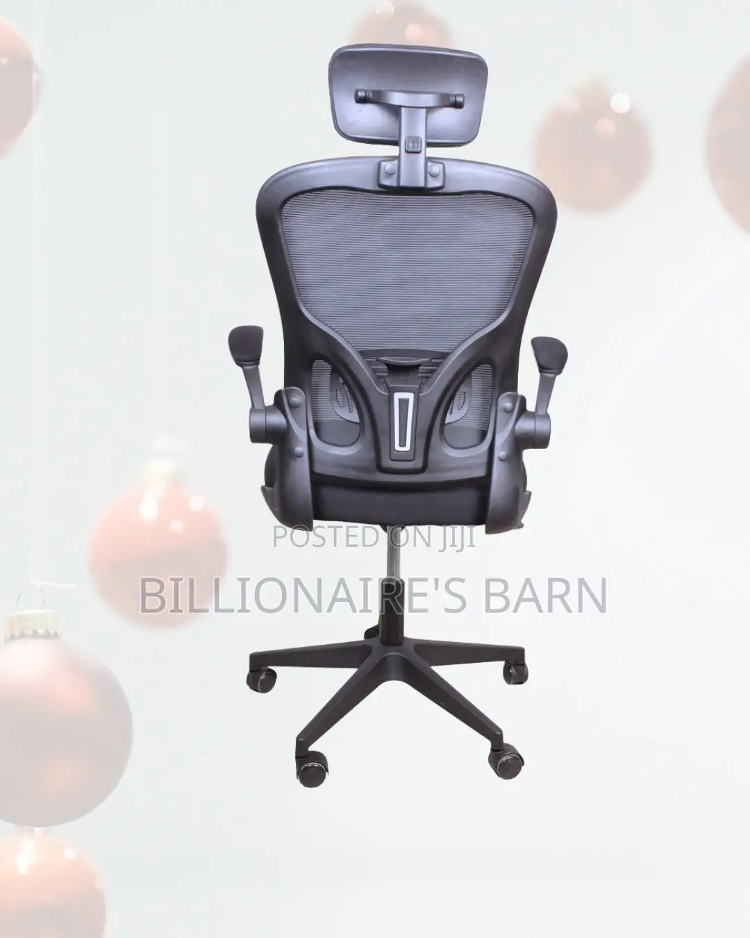 Grey Ergonomic Work Chair • Stable Base, Space-Saving Arms
