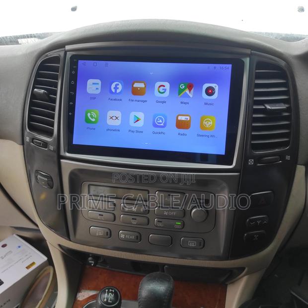 Toyota Land Cruiser Lc 100 2005-2009 Fitted With 10 Inch Android Radio